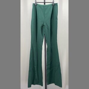 NEW Michael Kors Collection Pants Womens 8 green fit flare designer trouser